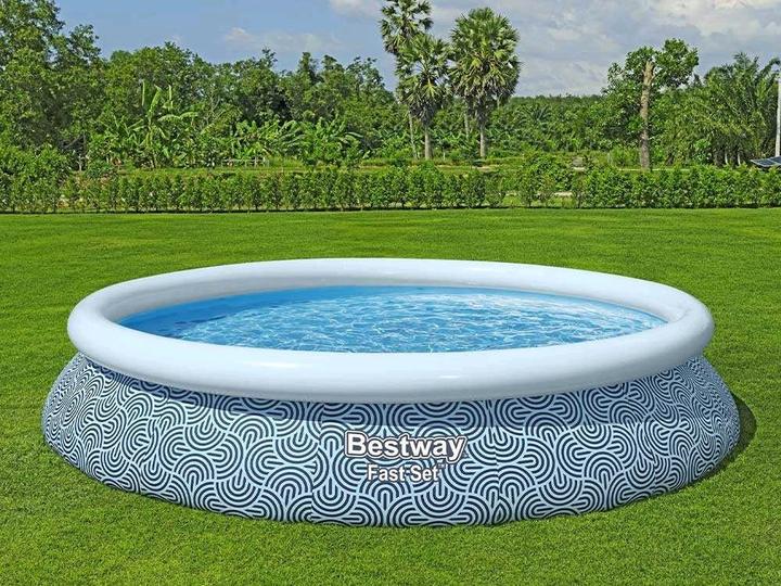 Actual product image Bestway Fast Set Aufblasbarer Pool und Filterpumpe 29 W (457 x 84 cm)