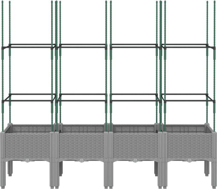 Image du produit VidaXL Pflanzkübel mit Rankgitter PP