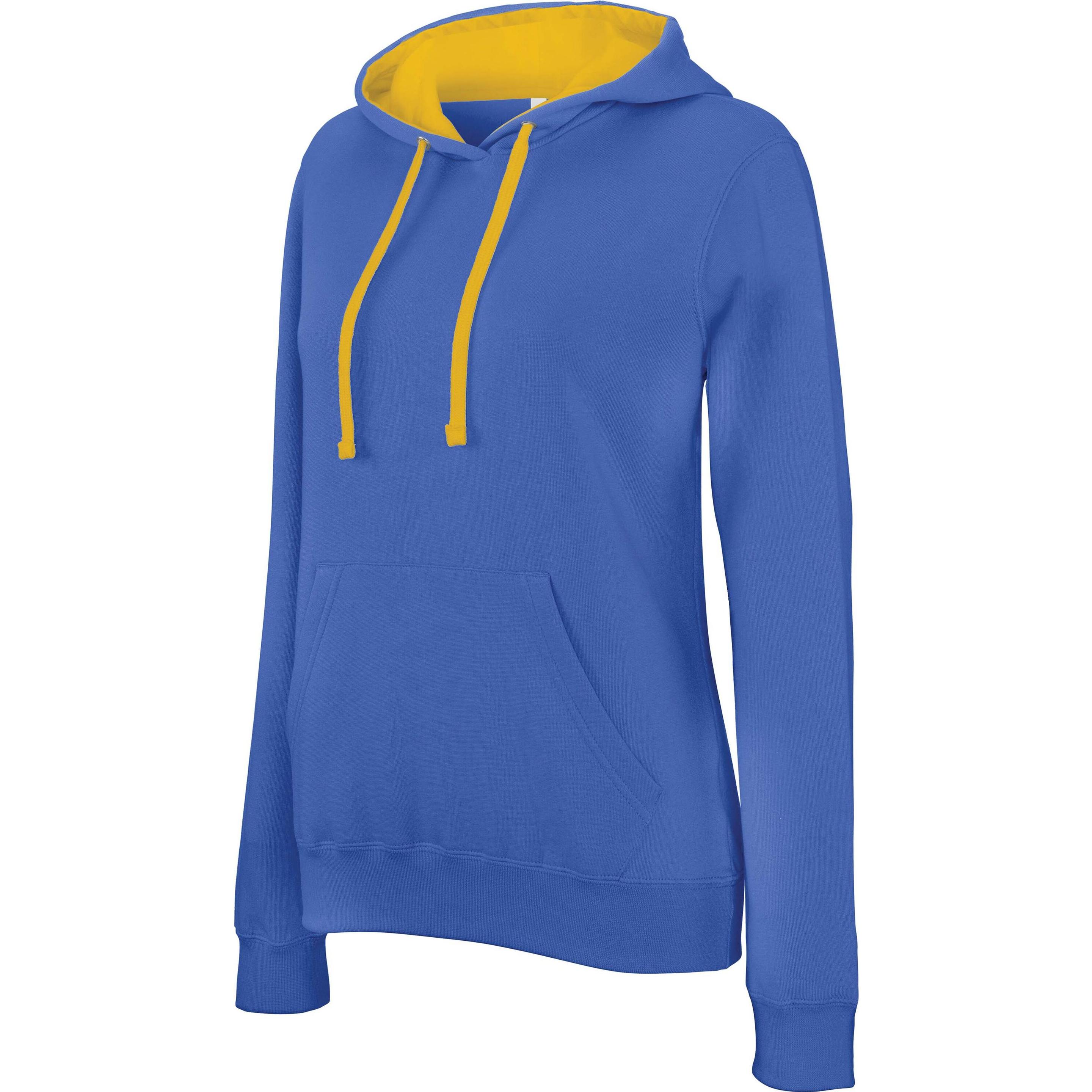 Kariban, Damen, Pullover, Contrastée, Blau, (M)