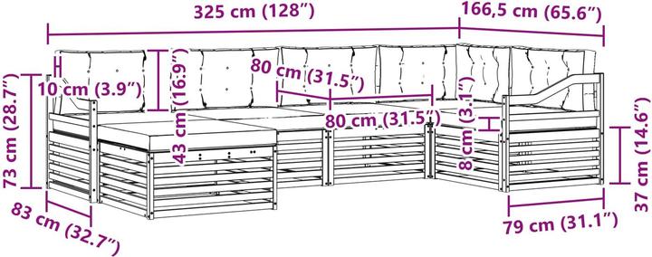 Produktbild vidaXL Outdoor-Sofa