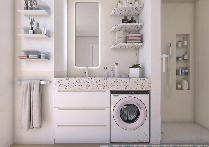 Produktbild Candy CW50-BP12307WU-S Frontlader-Waschmaschine, 5 Kg mini (5 kg, Links)