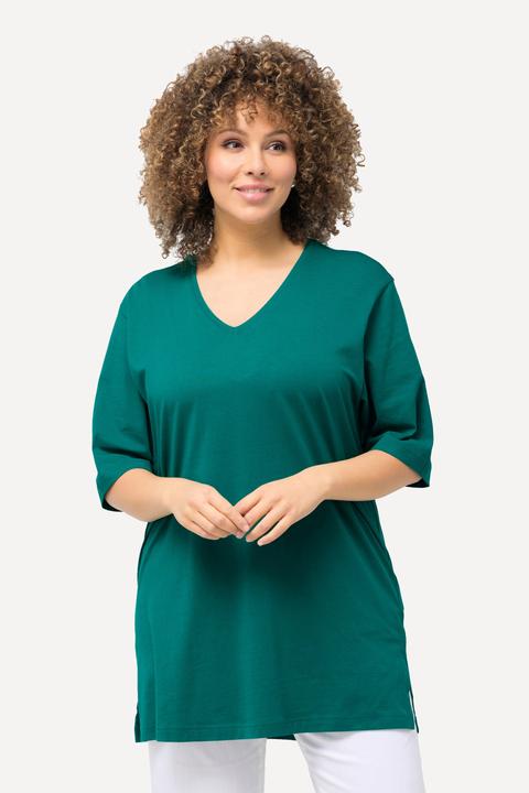 Produktbild Ulla Popken T-Shirt, V-Ausschnitt, Relaxed, Halbarm (46, 48)