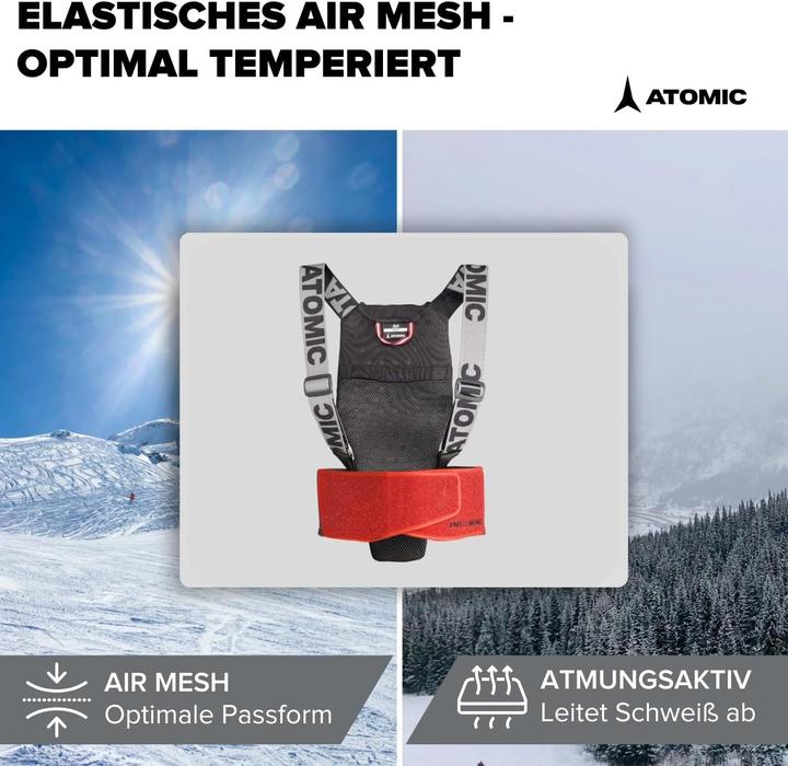 Image du produit Atomic Protecteur Live Shield Junior (taille : JL, taille 140 à 160) (L, Protection dorsale)