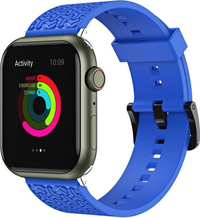 Actual product image Hurtel Watch Strap Y strap for Apple Watch 7 / SE (41/40 / 38mm) band watchband blue (38 mm, 40 mm, 41 mm, TPU)