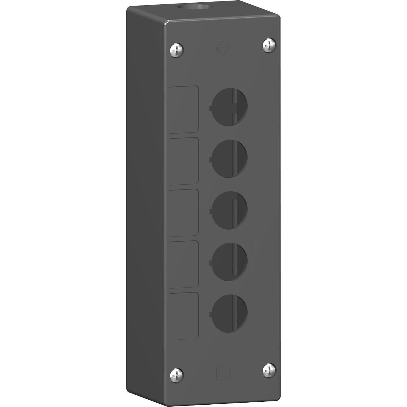 Schneider Electric Leergehäuse 5 Stelle (Gehäuse), Elektronikzubehör + Gehäuse, Schwarz