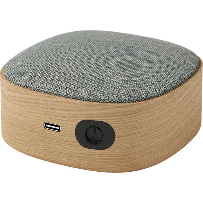 SackIT Go Wood - Bluetooth Speaker - Natural Oak (8 h, Akkubetrieb), Bluetooth Lautsprecher, Braun