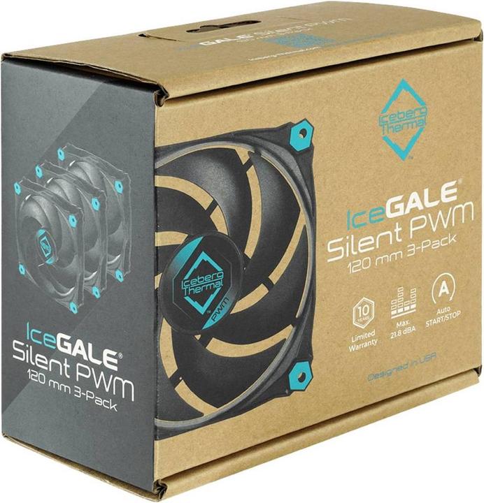Actual product image Iceberg Thermal IceGALE Silent PWM-120mm (120 mm, 3x)