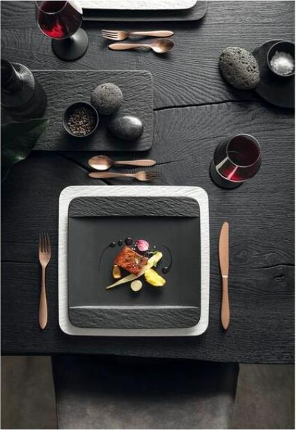 Productafbeelding Victoria Beauty VILLEROY & BOCH The Rock plat bord, wit gletsjer, lengte: 325 mm (1 x)