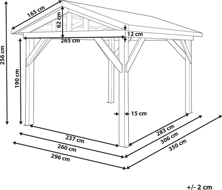 Produktbild Beliani Secchia (350 cm, 296 cm)