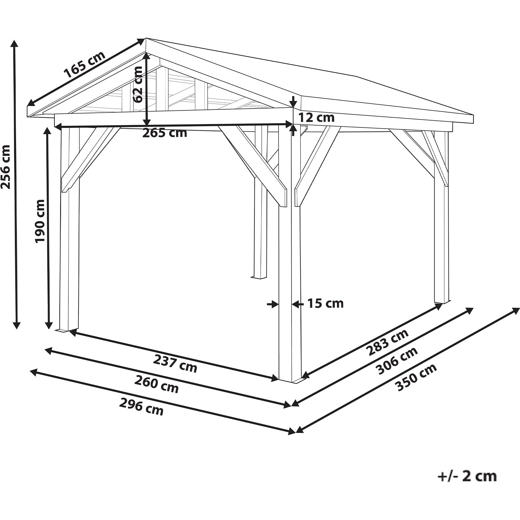 Thumbnail - Beliani, Pavillon, Secchia (350 cm, 296 cm)