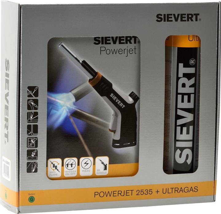 Produktbild Sievert PowerJet Ultra Set Lötlampe 2100 °C inkl. Gasflasche