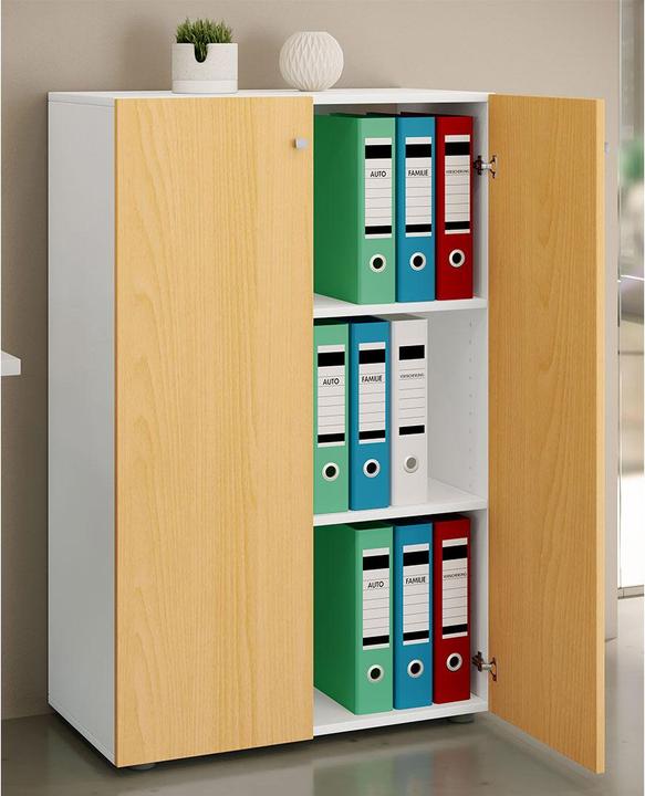 Produktbild Ebuy24 Büroschrank LonaXLDT weiss (70 x 39 x 110 cm)