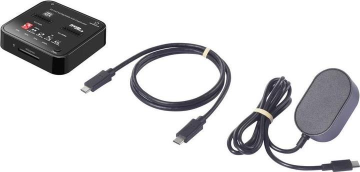 Image du produit Renkforce RF-TPCD-350 Festplatten-Kopierstation M.2 PCIe NVMe, M.2 SATA, SD, SD