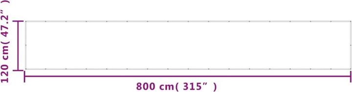 Image du produit VidaXL Balkon-Sichtschutz 100% Polyester-Oxford (800 cm)