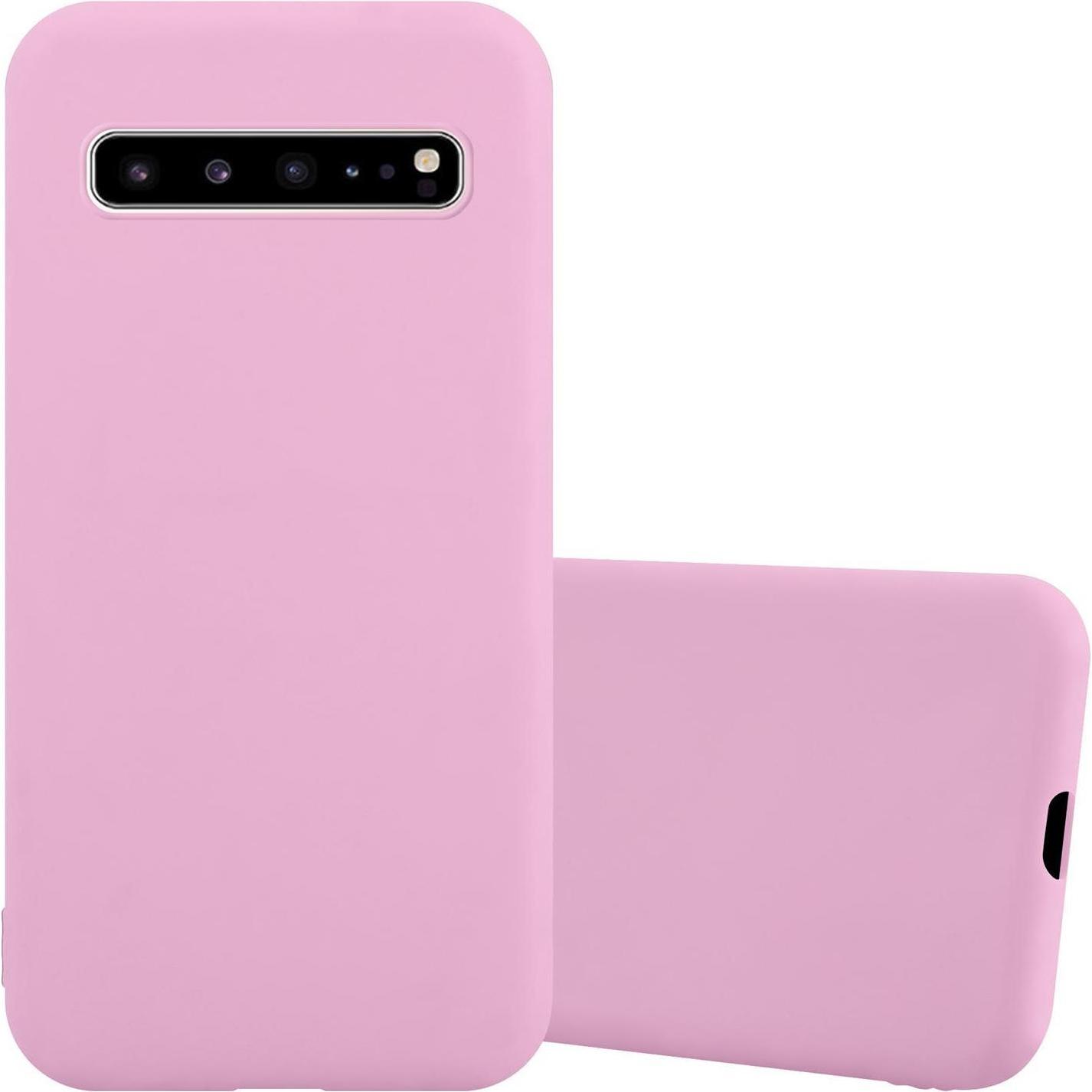 Cadorabo TPU Candy Cover (Samsung Galaxy S10 5G), Smartphone Hülle, Rosa