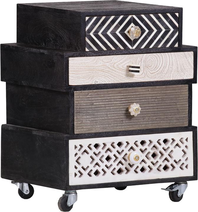 Produktbild Gutmann Rollcontainer Vintage Multiple Dark (50 x 43 x 62 cm)