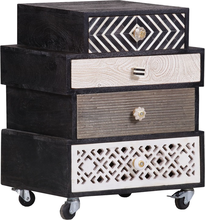 Produktbild Gutmann Rollcontainer Vintage Multiple Dark (50 x 43 x 62 cm)