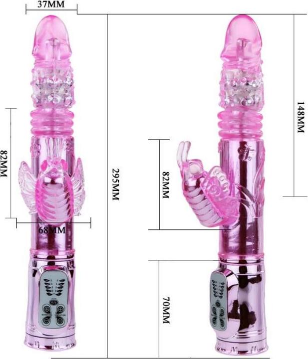 Actual product image Baile Rabbit Vibrator "Throbbing Butterfly