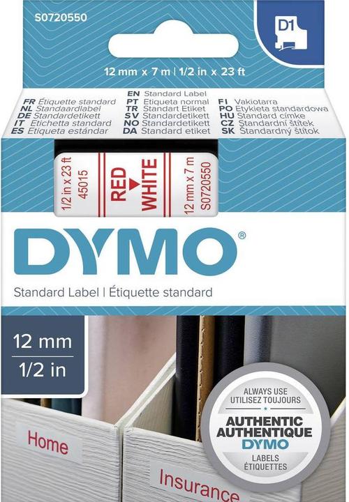 Produktbild Dymo S0720550 (1.20 cm, Rot)