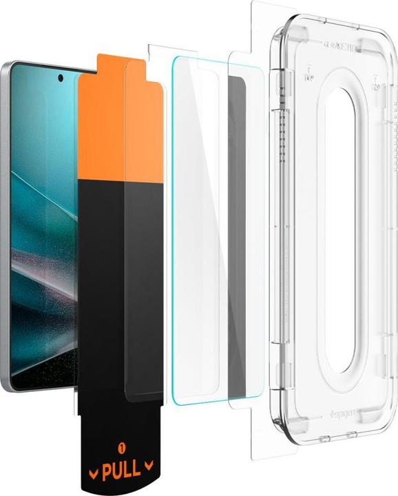 Produktbild Spigen - Glas.tR EZ-FIT Pro - Samsung Galaxy S25 Edge - Clear (1 Stück, Samsung Galaxy S25 Edge)