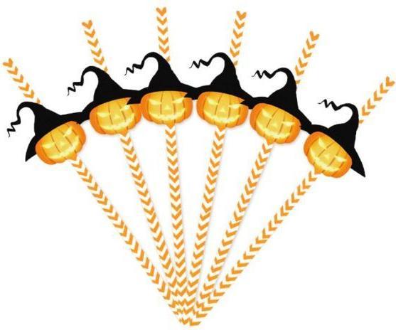 MU Style Spooky Series Halloween Papier Strohhalme (24 Stk.) (24 x)