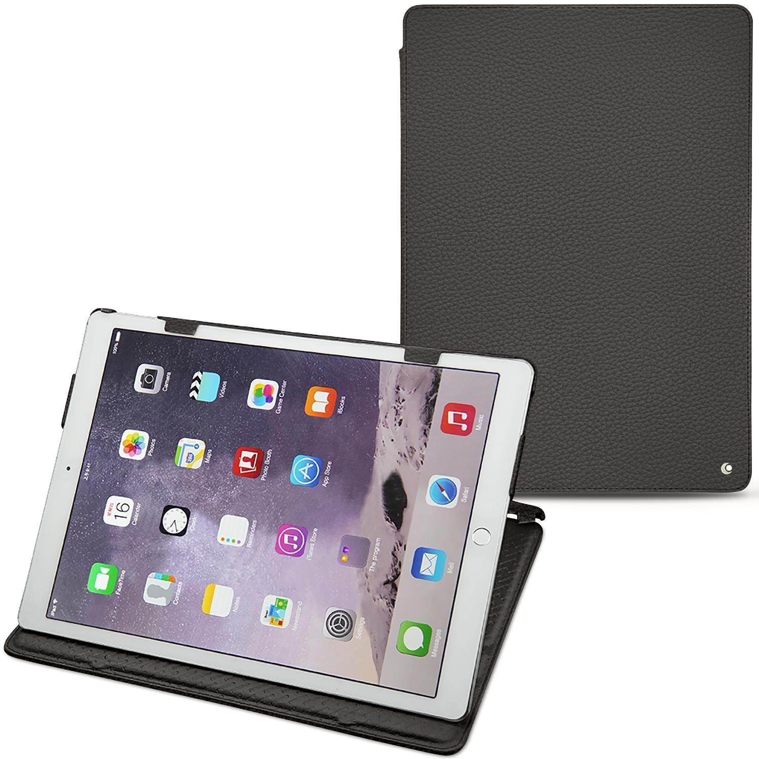 Noreve Lederschutzhülle horizontal (iPad Pro 12.9), Tablet Hülle, Grau
