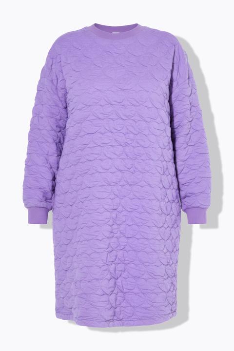 Image du produit Studio Untold Robe mini en molleton, coupe oversize, matelassage COEURS (54)