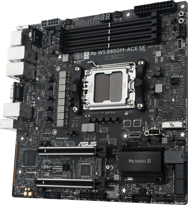 Productafbeelding ASUS Płyta główna PRO WS B850M-ACE SE AM5 AMD (AM5, AMD B850, mATX)