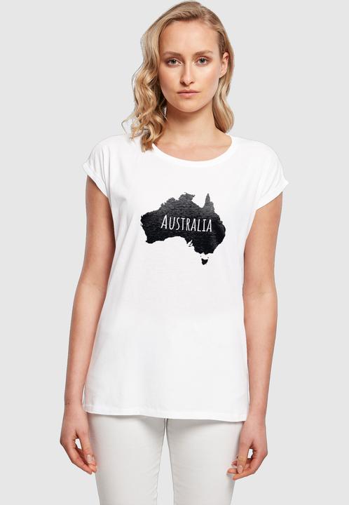 Produktbild Merchcode Ladies Australia Extended Shoulder Tee - 113109 (L)