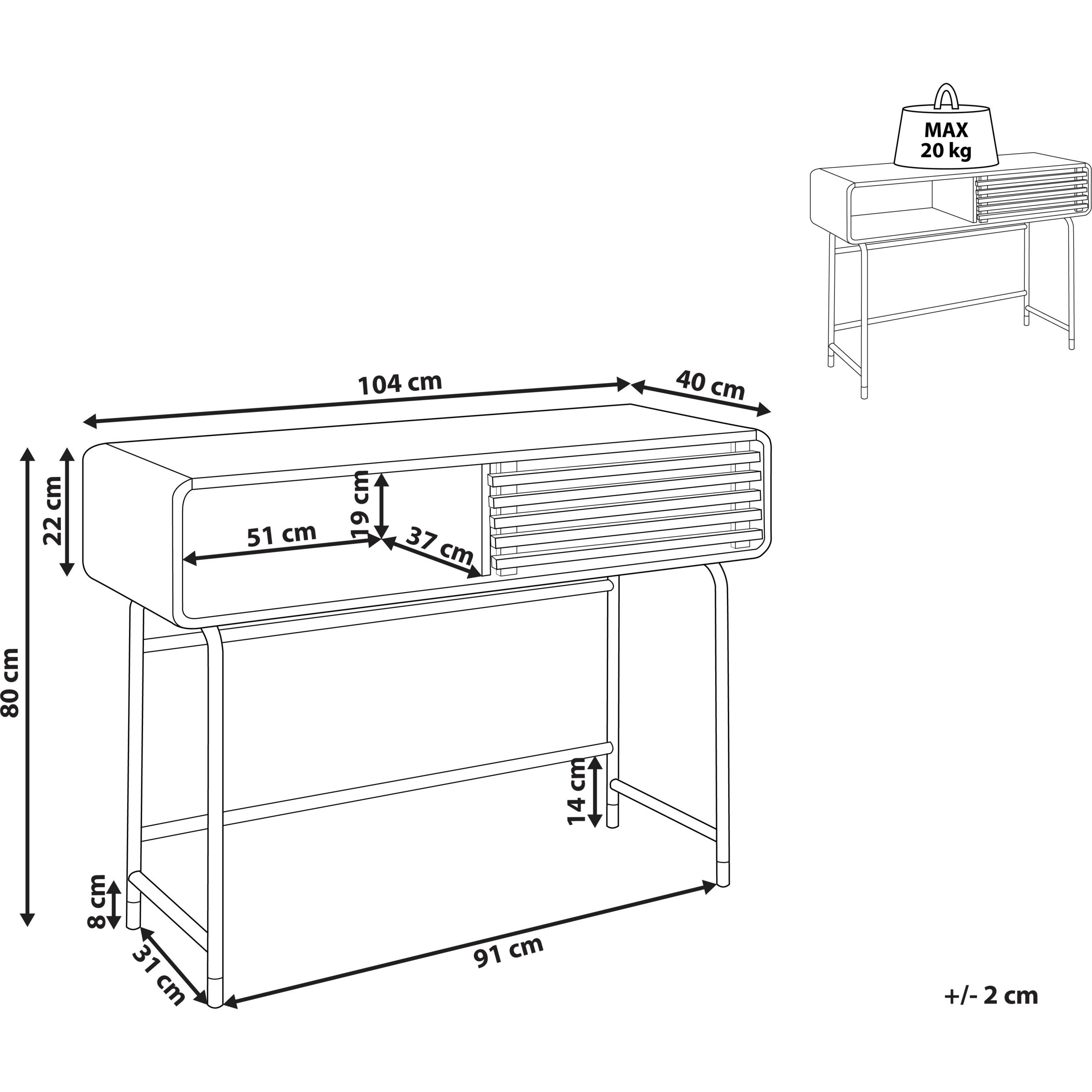 Thumbnail - Beliani, Konsolentisch, Rifle