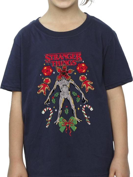 Image du produit Netflix - T-shirt STRANGER THINGS CHRISTMAS DEMOGORGON - Fille (128)