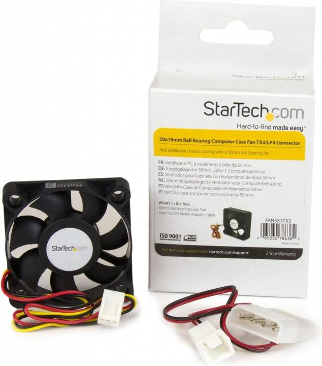Produktbild StarTech 50X10MM COMPUTER CASE FAN (50 mm, 1x)