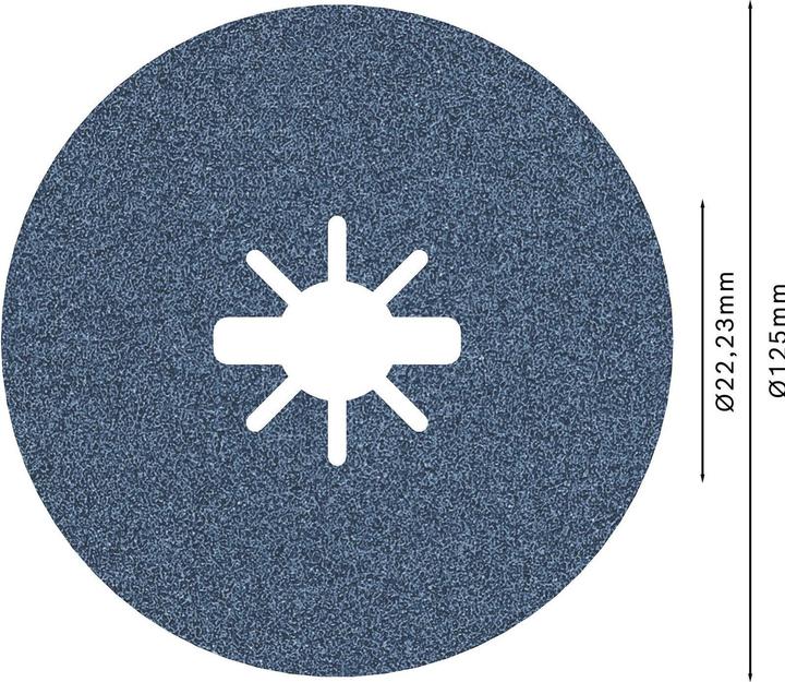Produktbild Bosch Professional Zubehör PRO R574 X-Lock Fiberscheibe, 125 mm, G80 (80)