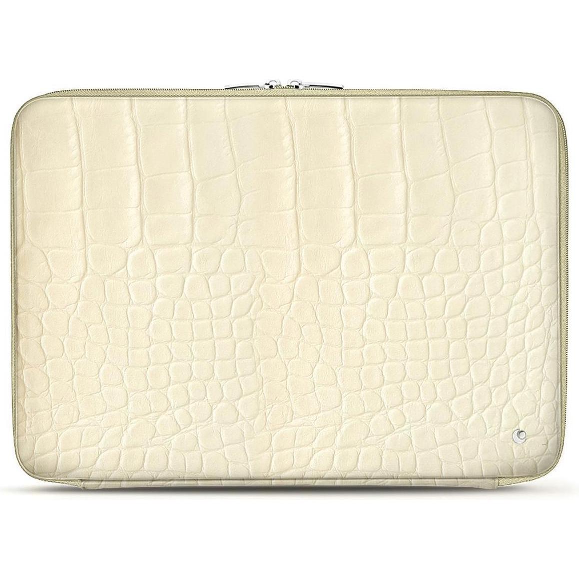 Noreve Lederhülle, Notebooktasche, Beige