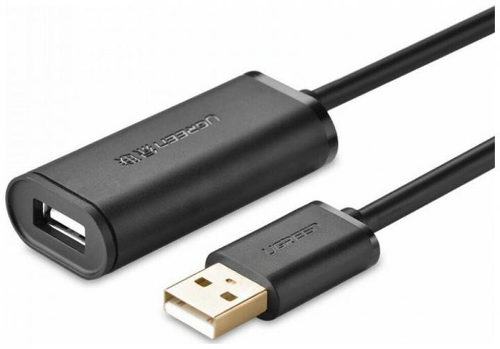 Actual product image Ugreen US121 USB 2.0 Extension Cable Active 5m - Black (5 m, USB 2.0)