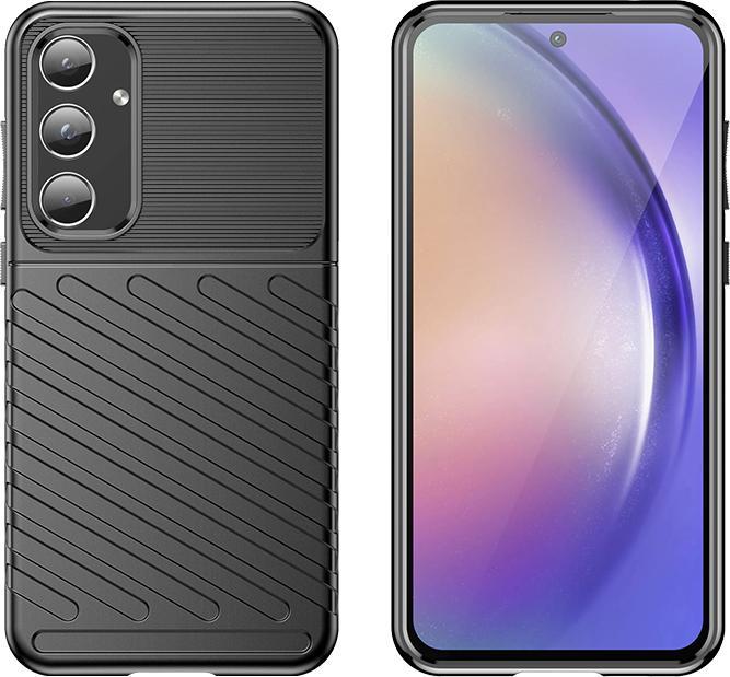 Productafbeelding Hurtel Thunder Case gepantserde hoes voor Samsung Galaxy A55 - zwart (Samsung Galaxy A55)