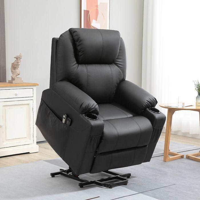 Image du produit Swisshandel24 Fauteuil releveur électrique, fauteuil de massage, avec fonction allongée, avec télécommande