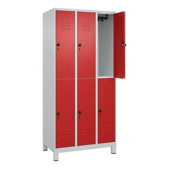 Actual product image C+P Classic Plus double wardrobe, compartment width 30 cm, with feet