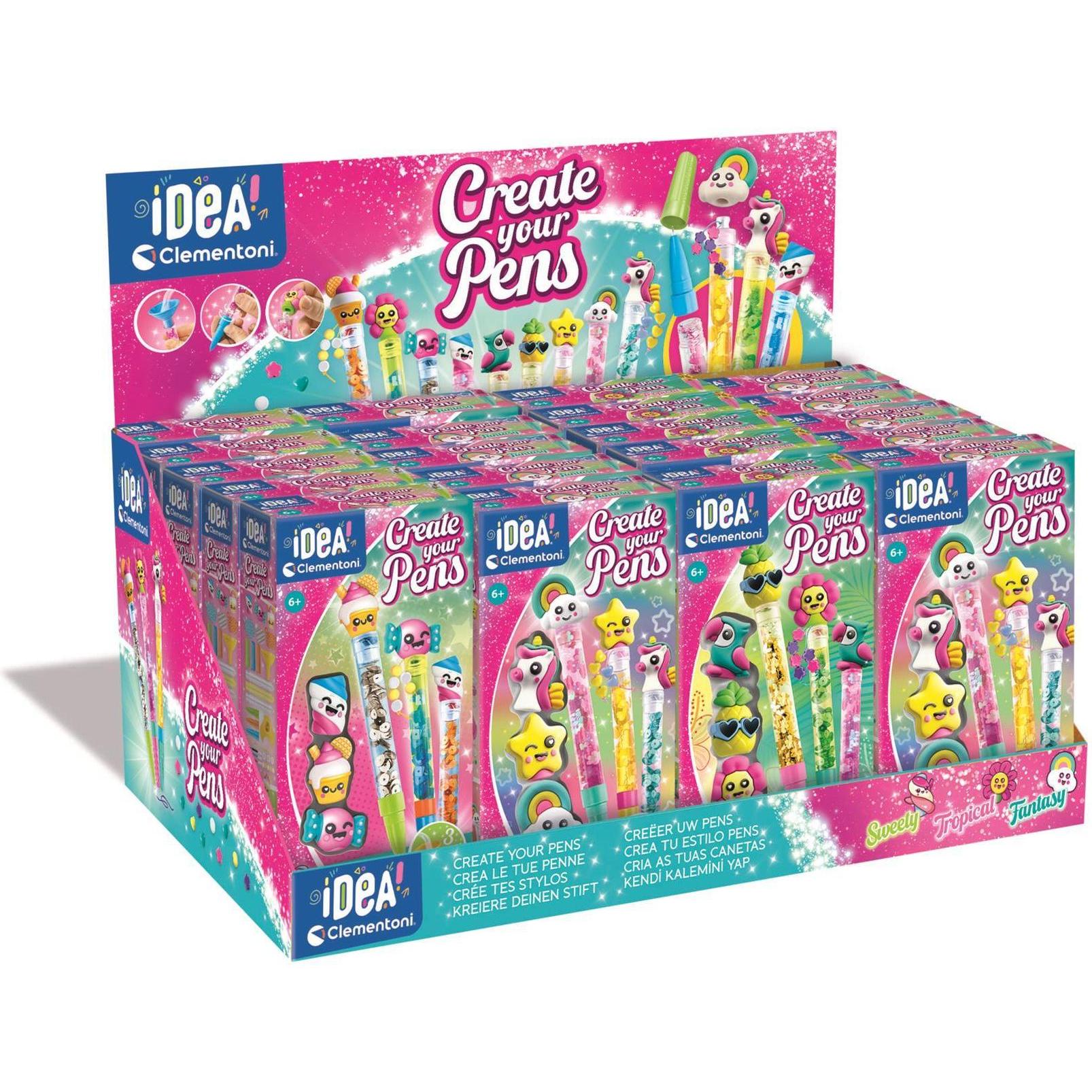 Clementoni Multicolore Idea Deine Stift-Kreationen V2 3F Sort. (Cdu=24)