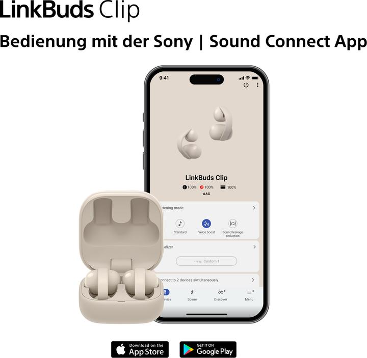 Produktbild Sony LinkBuds Clip (9 h, Kabellos)