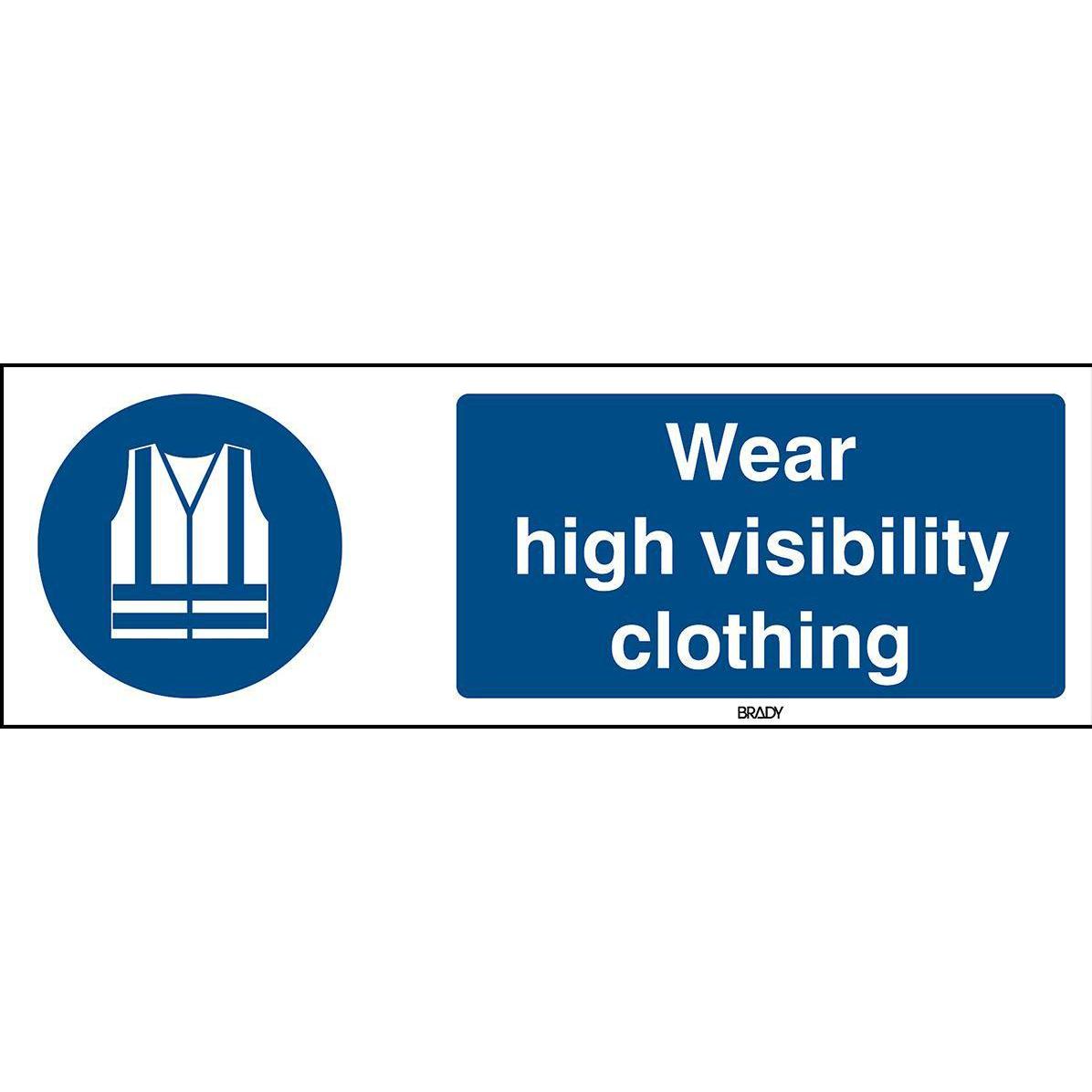 Brady, Sicherheitskennzeichnung, ISO Safety Sign - Wear high