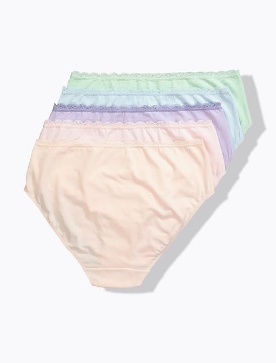 Produktbild Ulla Popken Midislips, 5er-Pack, Spitzenbund (68)