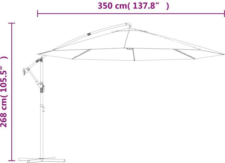Immagine prodotto vidaXL Sonnenschirm (1 m)
