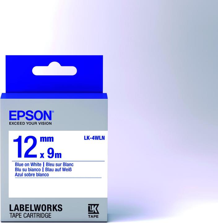 Productafbeelding Epson Labelcassette Lk-4wln (1.20 cm, Blauw)
