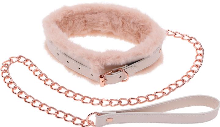 Actual product image Sportsheets peaches 'n creame fur collar & leash