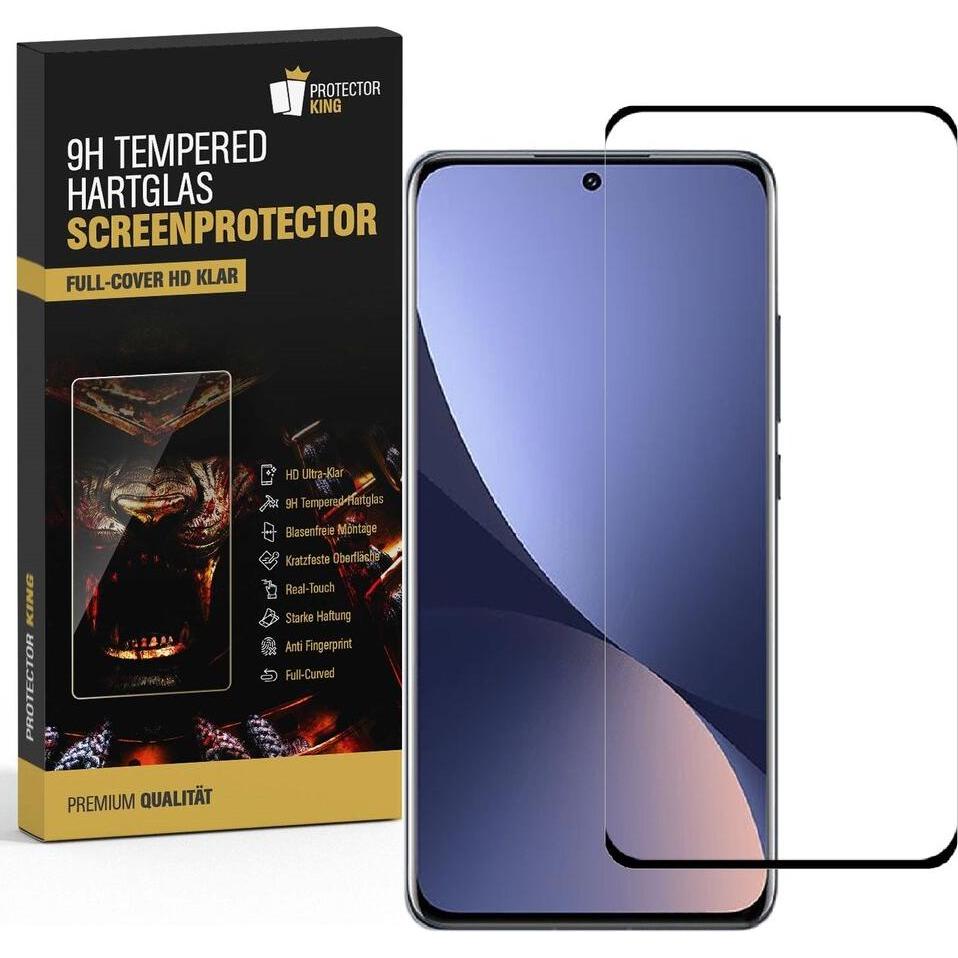 Thumbnail - Protectorking 1x echtes Tempered 9H Panzerhartglas 3D KLAR (1 Stück, Xiaomi 12), Smartphone Schutzfolie