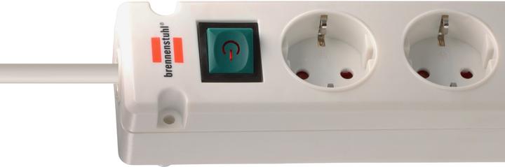 Produktbild Brennenstuhl 1150660425 Steckdosenleiste mit Schalter Weiss Schutzkontakt 1 St. (5x, CEE 7/4, 3 m)