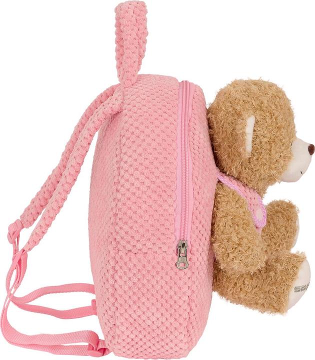 Produktbild Safta Kinderrucksack mit Plüschbär - Rosa