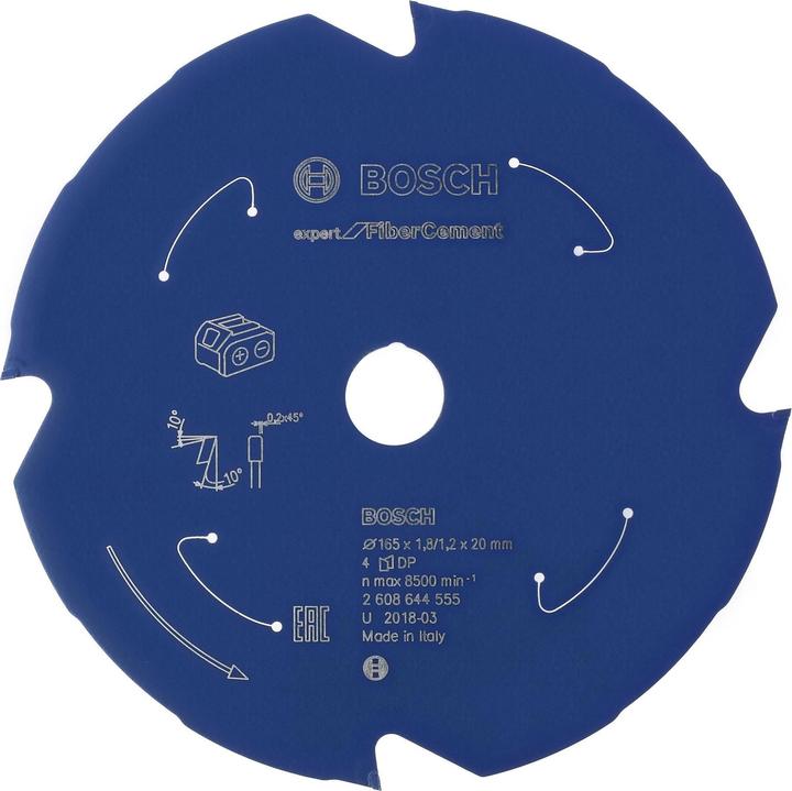 Produktbild Bosch Professional Zubehör Akku-Kreissägeblatt Expert for Fibre Cement, 305 x 2,2/1,6 x 30, 8 Zähne