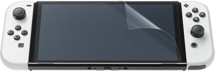 Productafbeelding Nintendo Hoesje & beschermfolie - Zwart/Wit (Switch OLED)